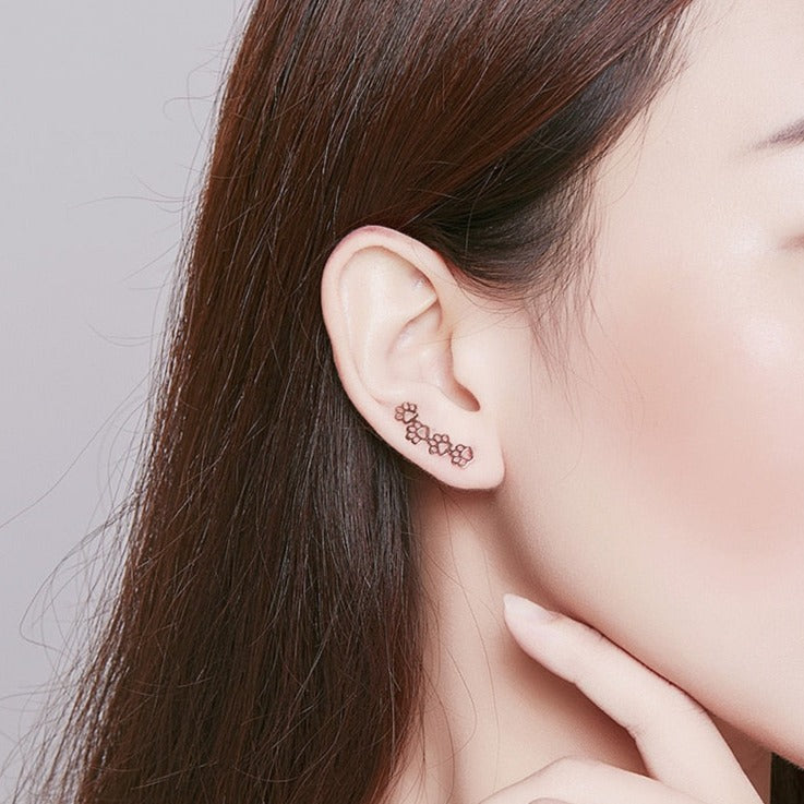 Cat Paw Earrings Studs - Cat earrings