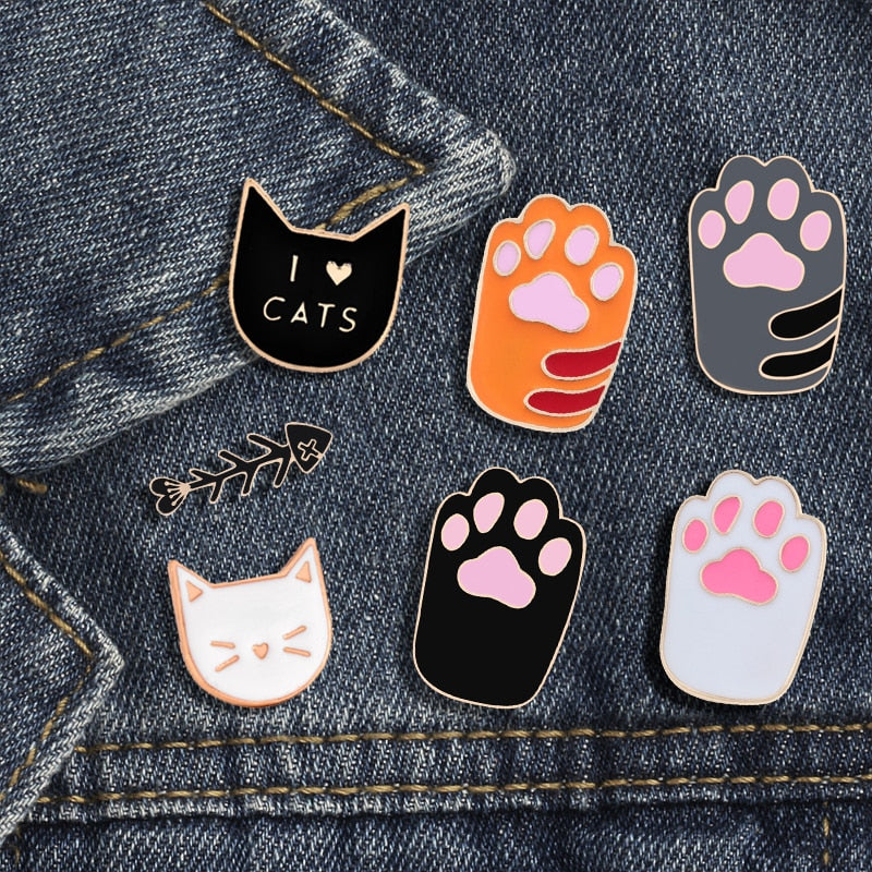 Cat Paw Enamel Pin