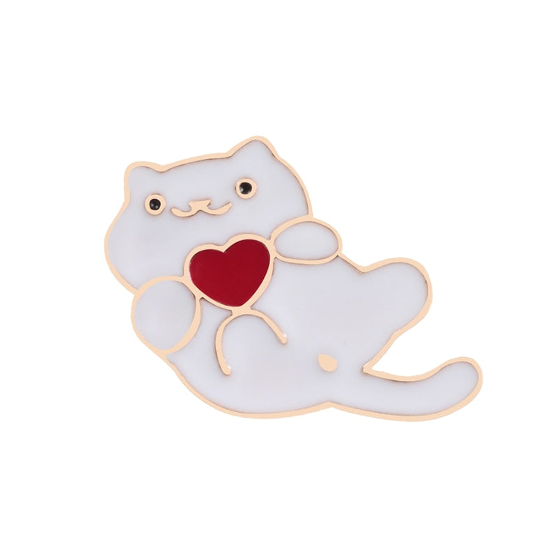 Cat Paw Enamel Pin - cat