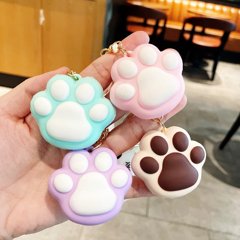Cat Paw Keychain - Cat Keychains