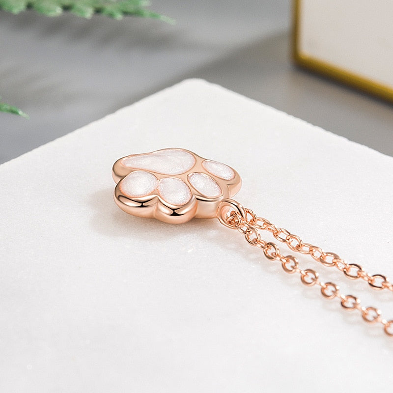 Cat Paw Necklace - Cat necklace