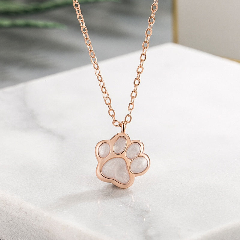 Cat Paw Necklace - Cat necklace