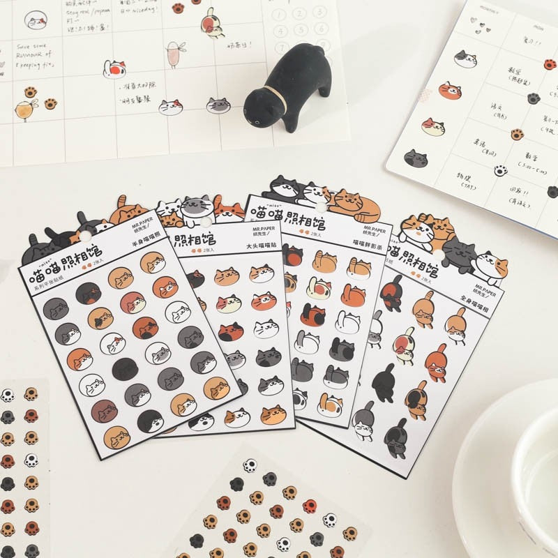 Cat Paw Print Stickers