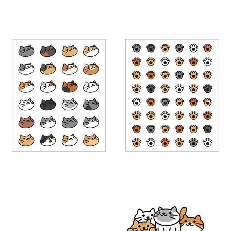 Cat Paw Print Stickers