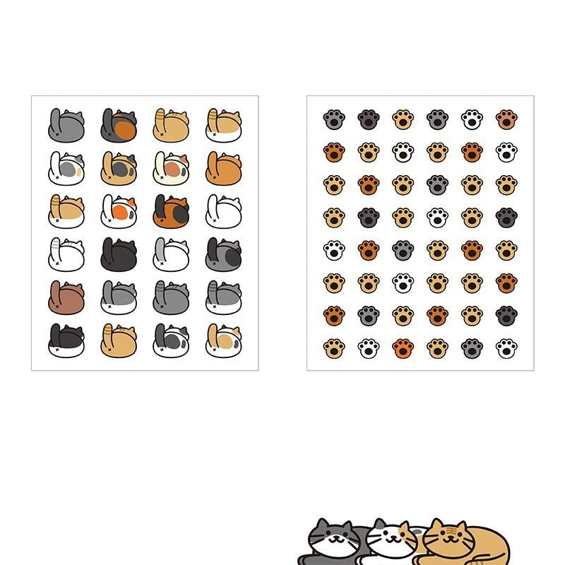 Cat Paw Print Stickers