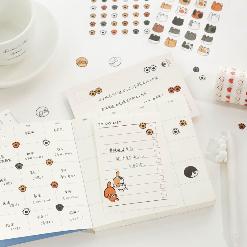Cat Paw Print Stickers