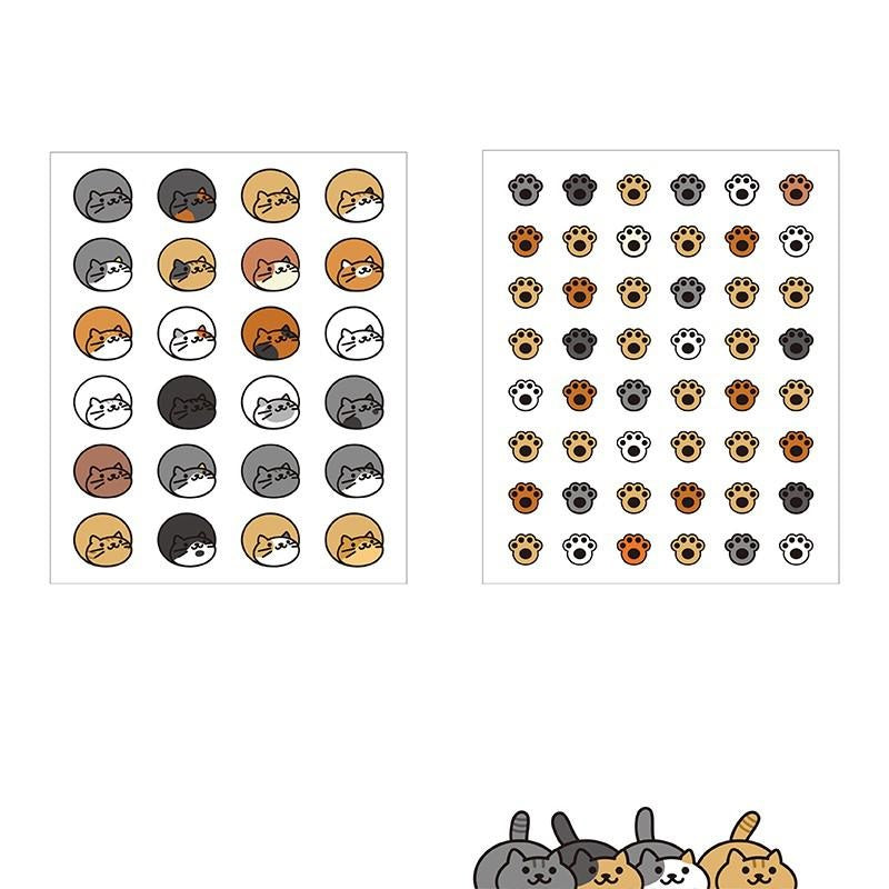Cat Paw Print Stickers