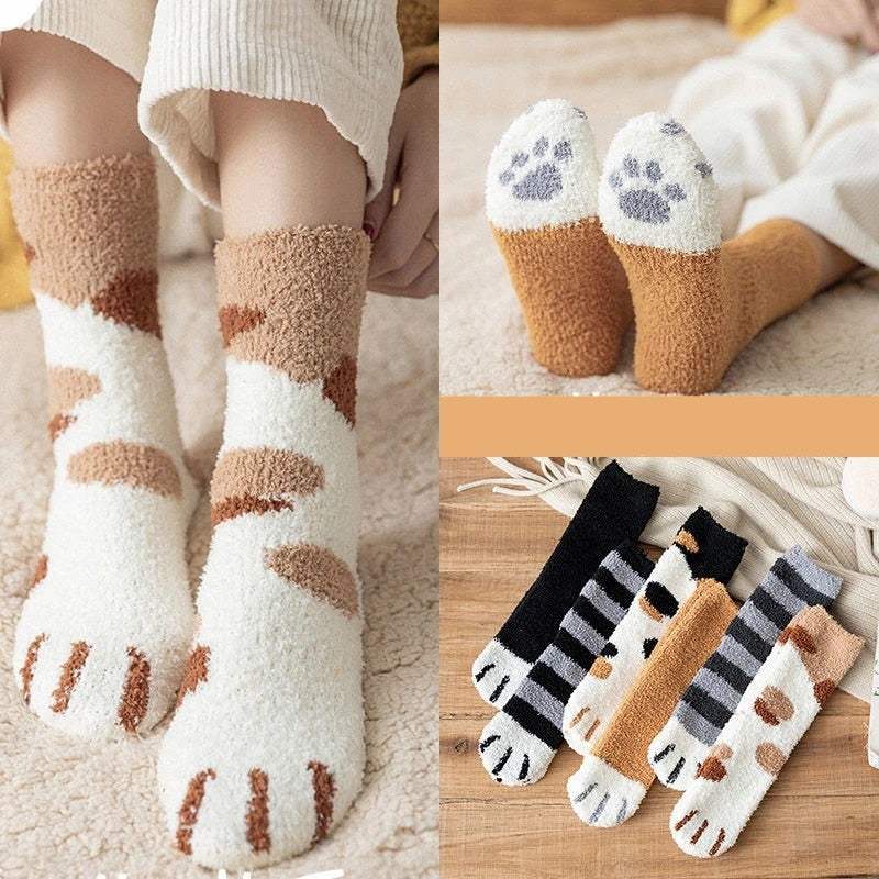 Cat Paw Socks - Cat Socks