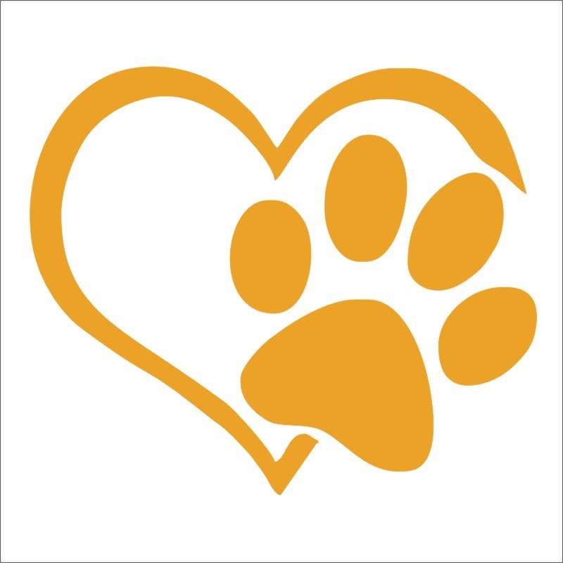 Cat Paw Stickers - Yellow