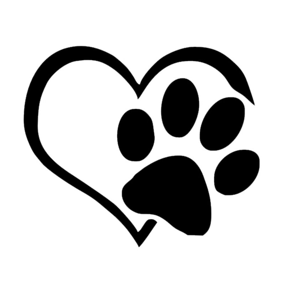 Cat Paw Stickers - Black