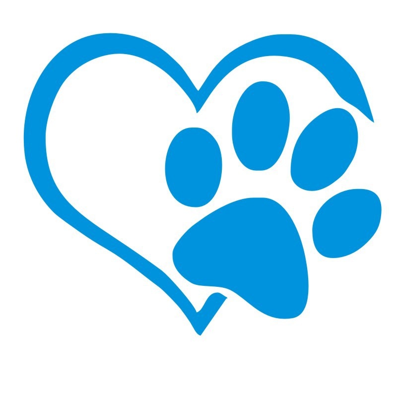 Cat Paw Stickers - Blue