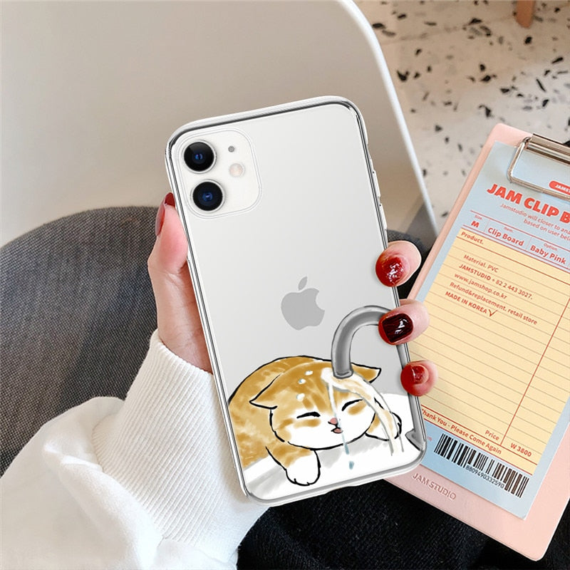 Cat Phone Case iPhone 13 - For iPhone 7 / Orange - Cat Phone