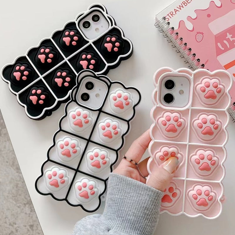 Cat Pop it iPhone Case - Cat Phone Case