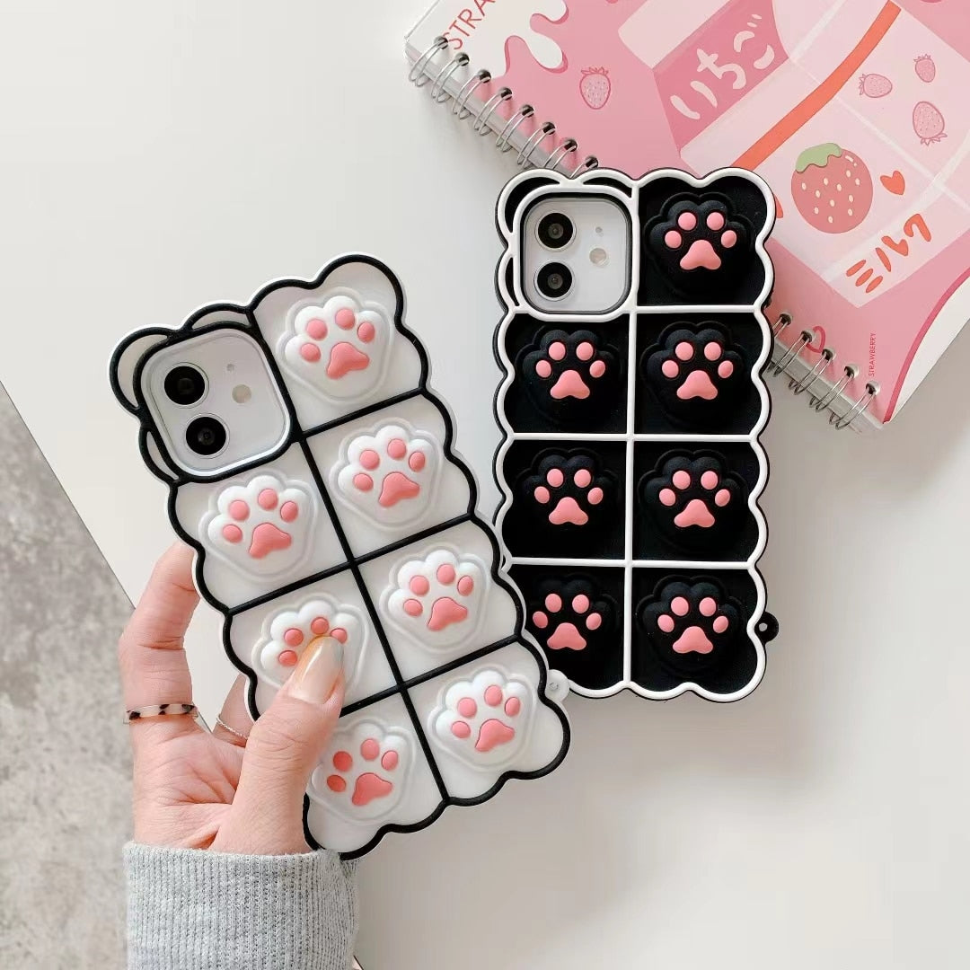 Cat Pop it iPhone Case - Cat Phone Case