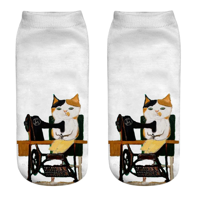 Cat Print Socks - Style11 / China / 34-41(EUR) - Cat Socks