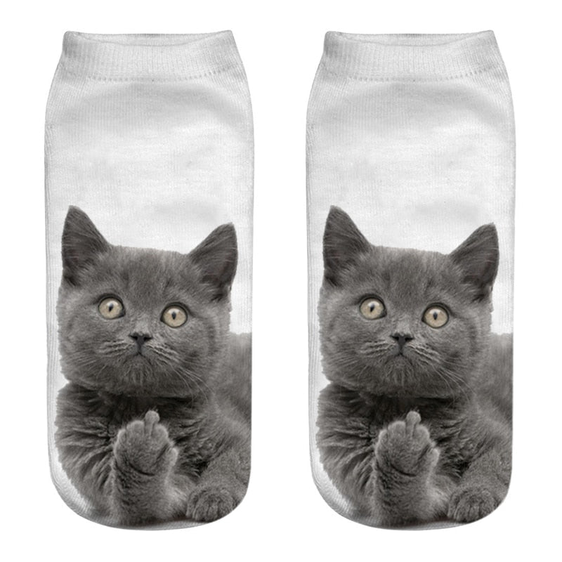 Cat Print Socks - Style1 / China / 34-41(EUR) - Cat Socks