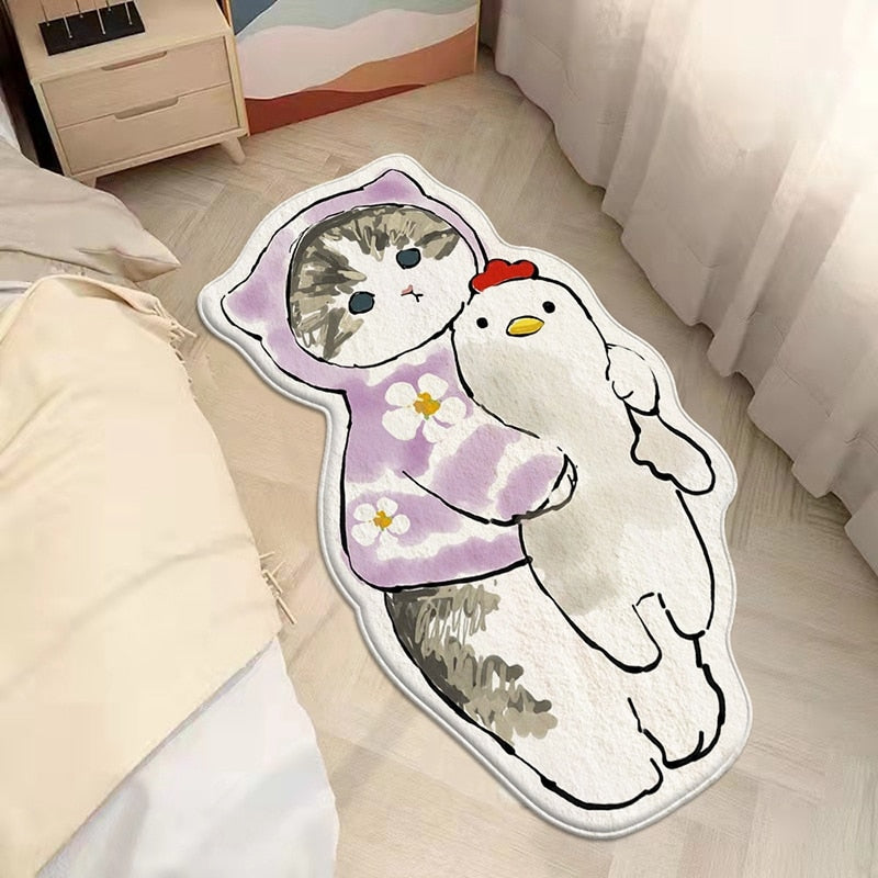 Cat Rug - AC bedside cat mat / W40xL80cm