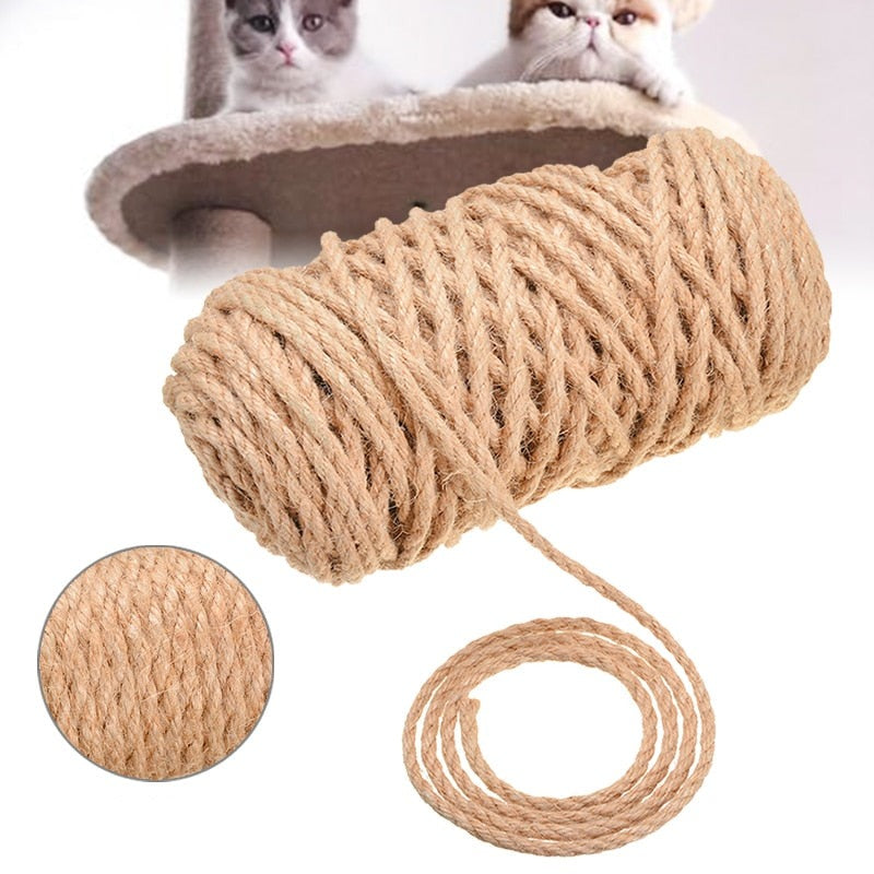 Scratching post outlet rope