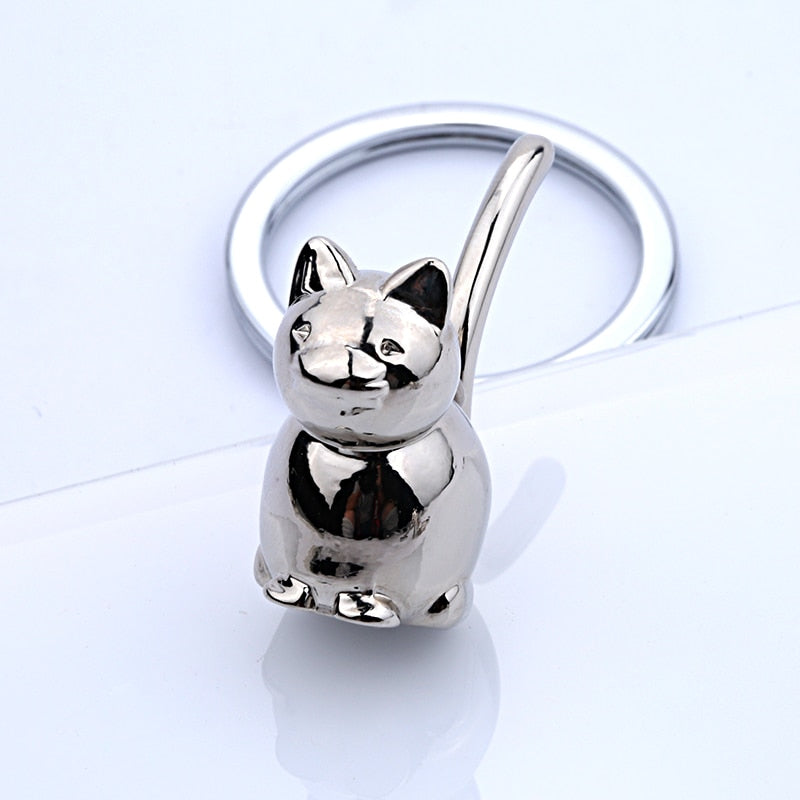 Cat Shaped Keychain - Cat Keychains