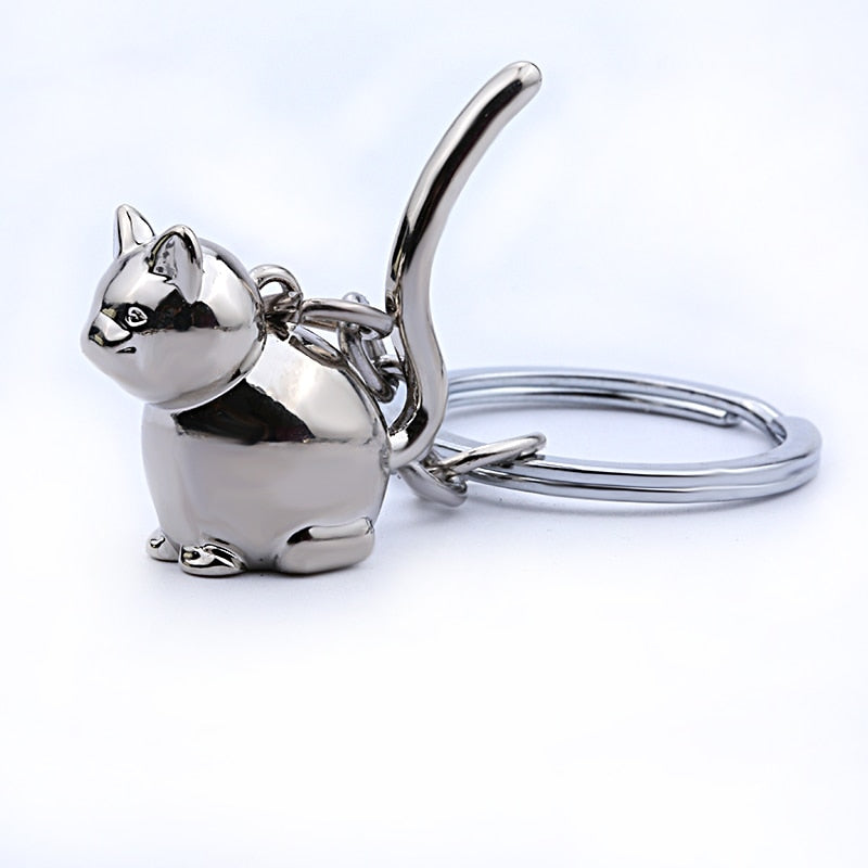 Cat Shaped Keychain - Cat Keychains