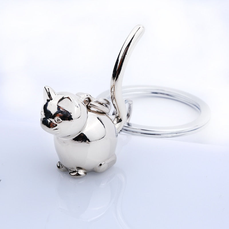 Cat Shaped Keychain - Cat Keychains