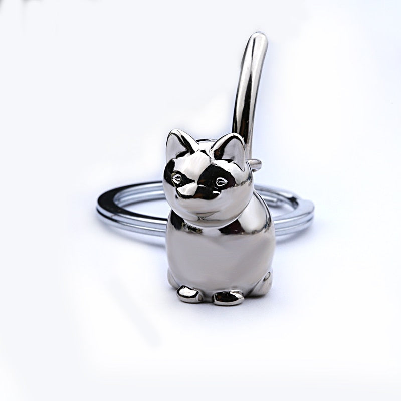 Cat Shaped Keychain - Cat Keychains
