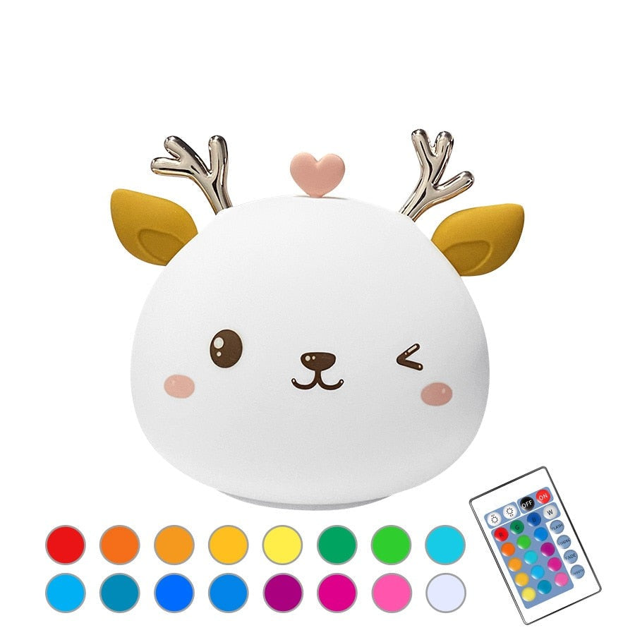 Cat Shaped Night Light - Deer Remote / China - Cat Shaped