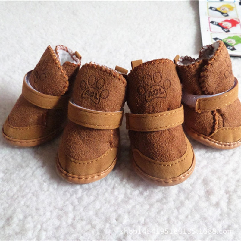 Cat Shoes for Winter - Coffee / S - Shoes for Cats