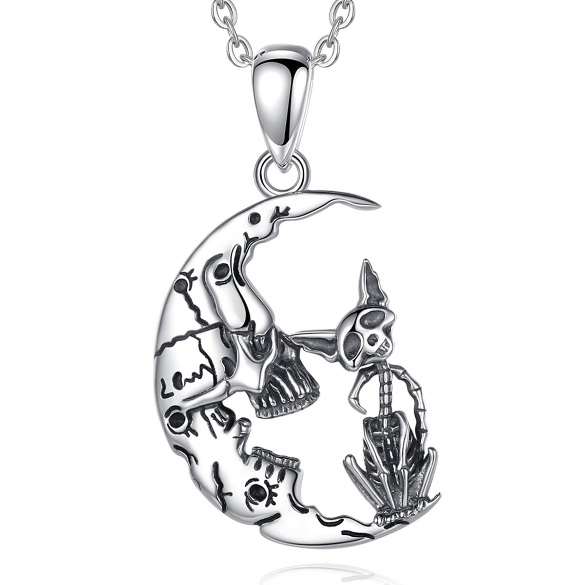 Cat Skeleton Necklace - Cat necklace