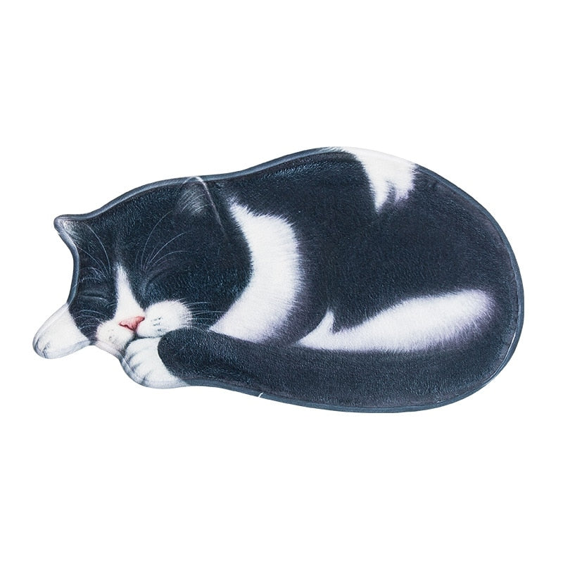 Cat Skin Rug - Black / 40X76cm