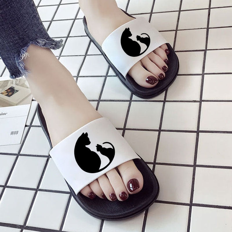 Cat Slippers for Adults - Cat Mom / 36 - Cat slippers