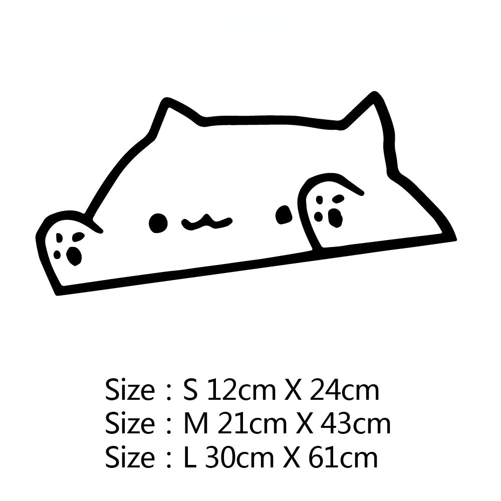 Cat Stickers for Cars - Face / Size S / Black