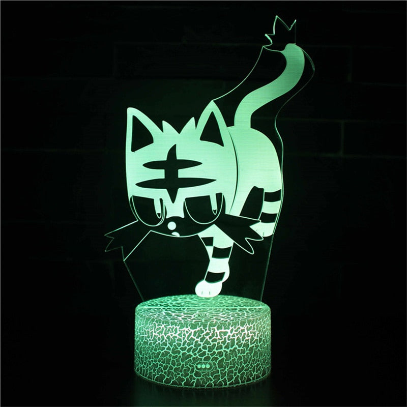 Cat Table Led Light - Talk / 7 Color no remote