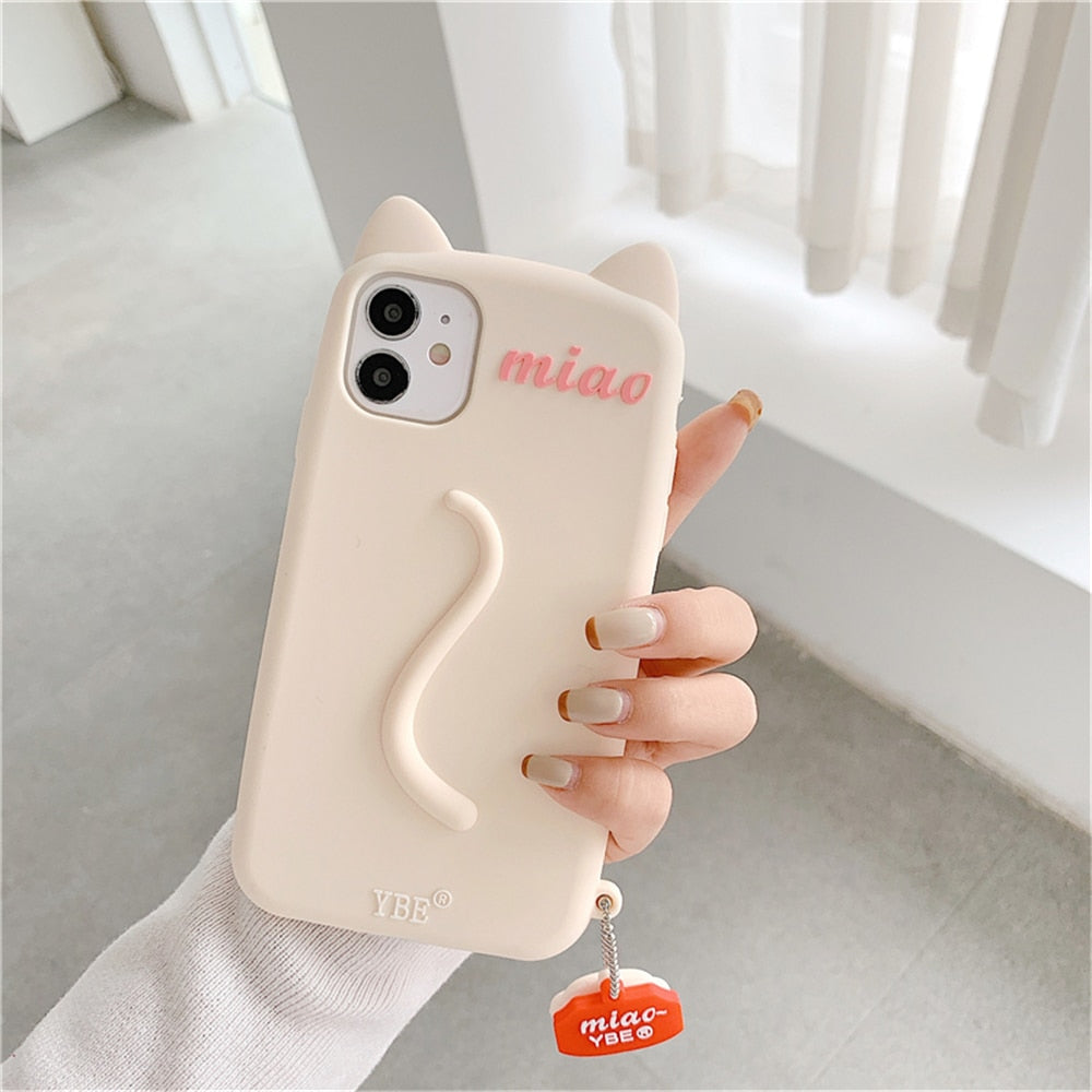 Cat Tail iPhone Case - for iphone 7 / Beige - Cat Phone Case