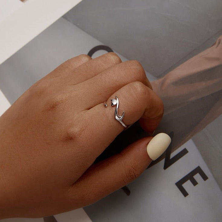 Cat Tail Ring - cat rings