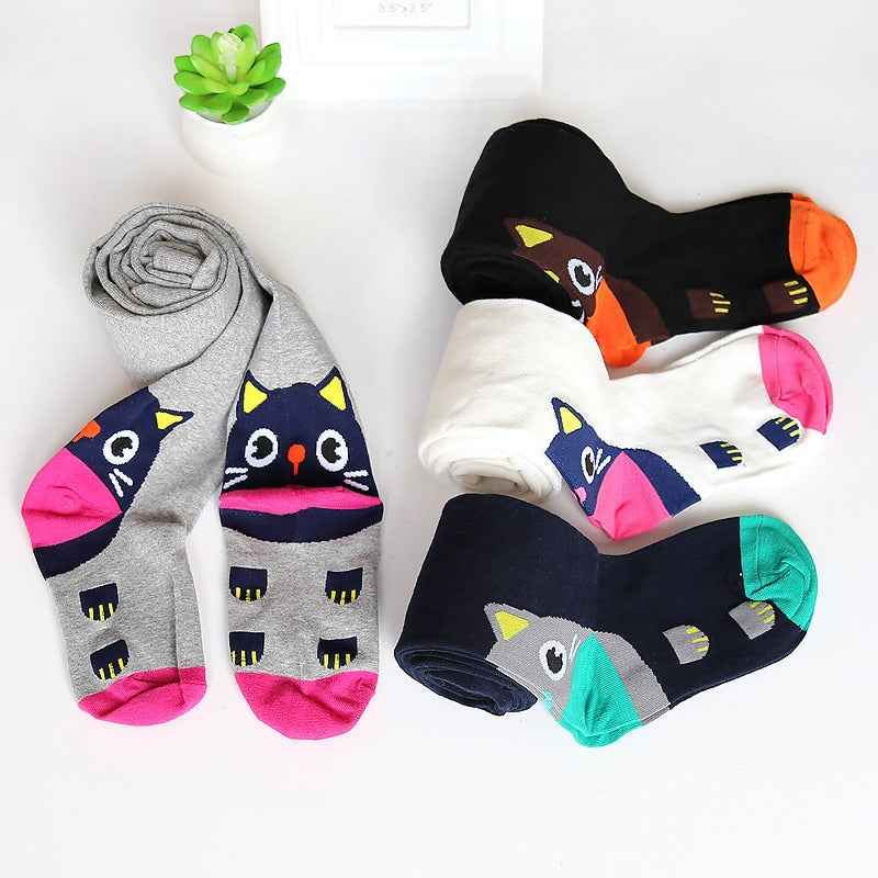 Cat Thigh High Socks - Cat Socks