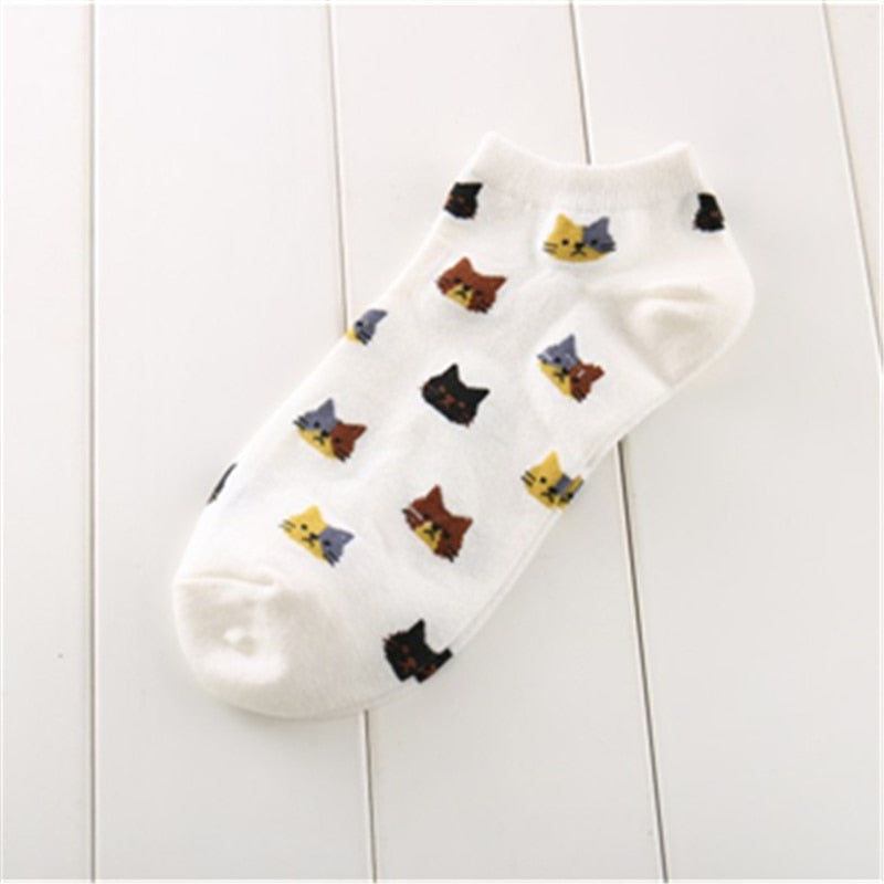 Cat Toe Socks - White / One Size - Cat Socks