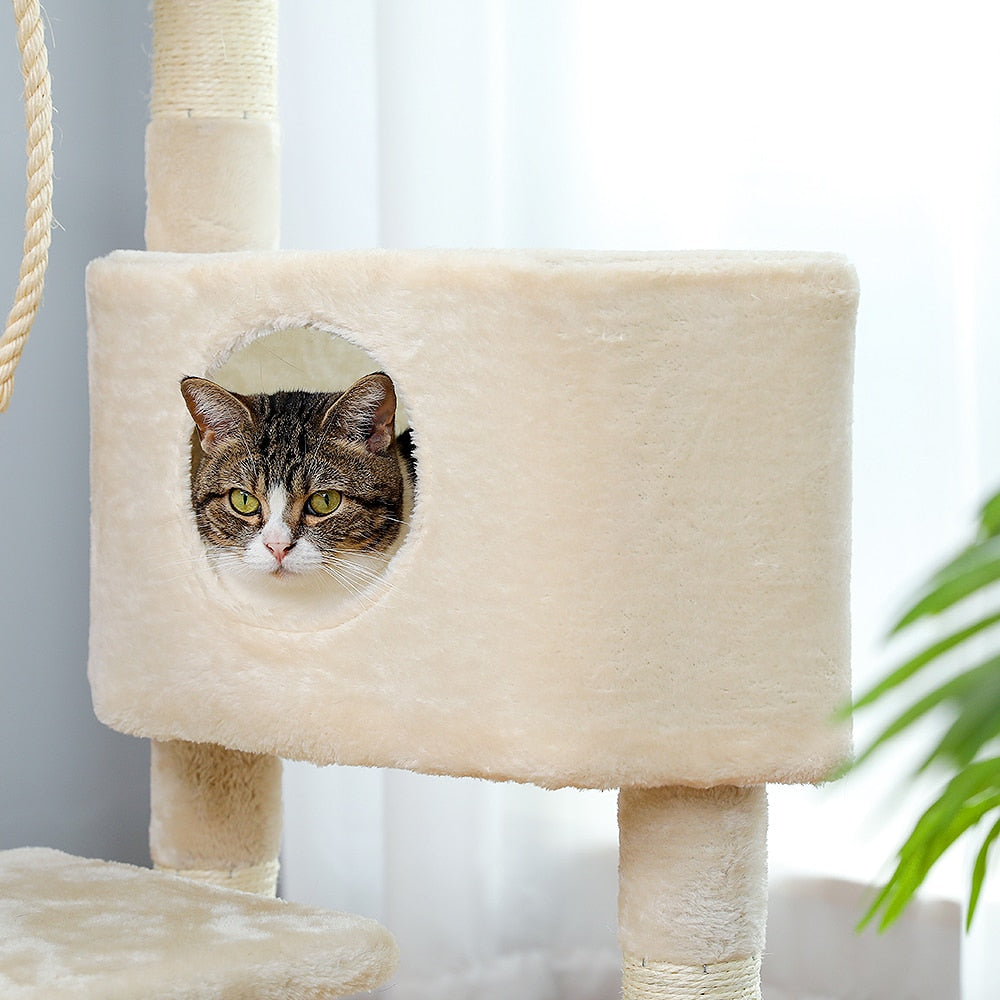 Cat Tree White - White / United States