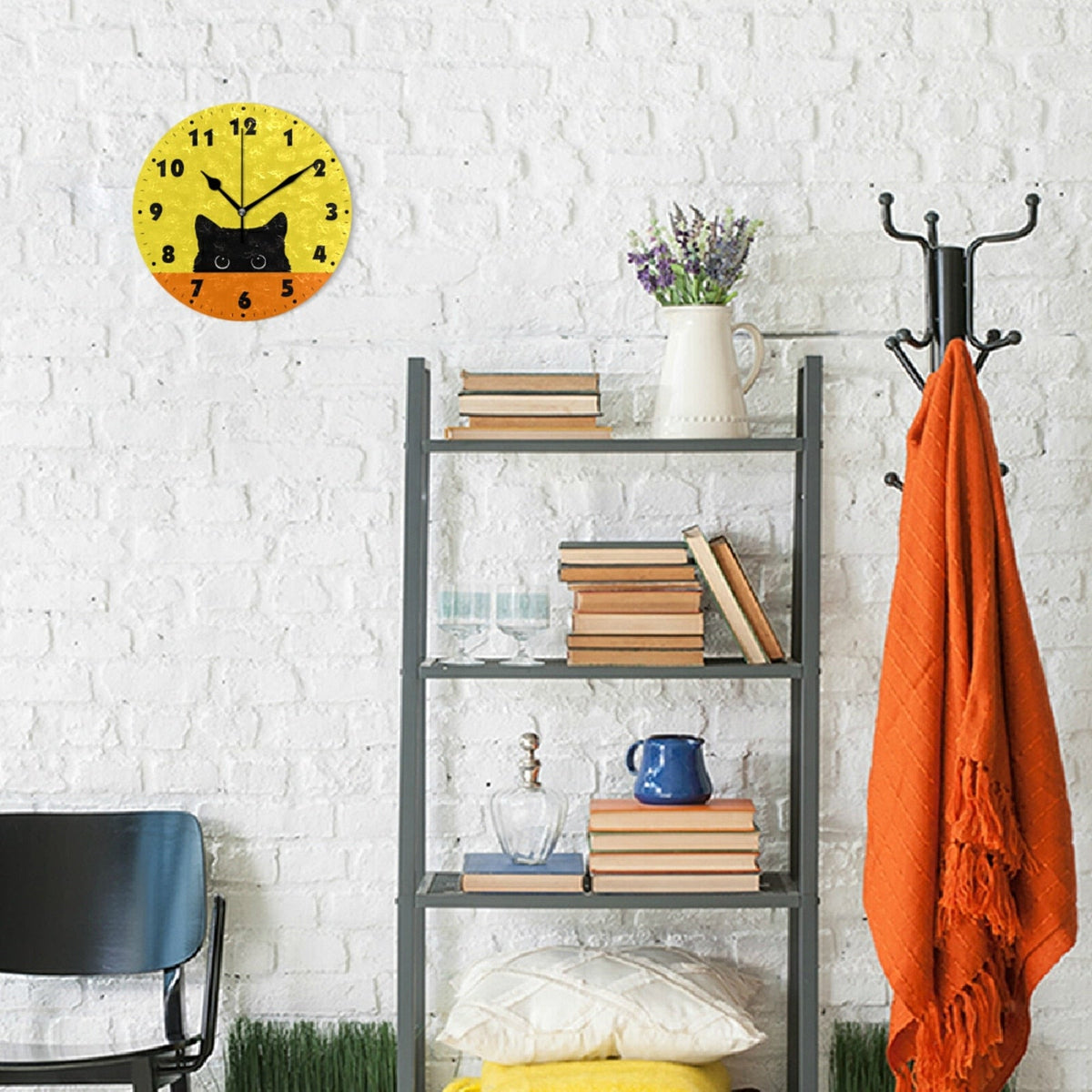 Cat Vintage Clock