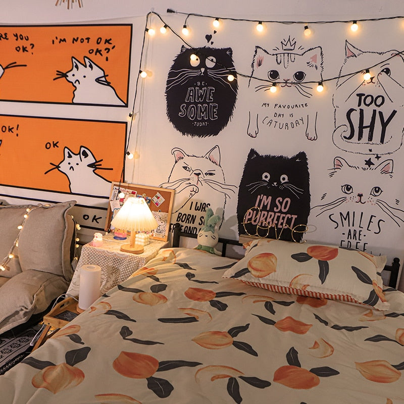 Cat Wall Tapestry - Cat Tapestry