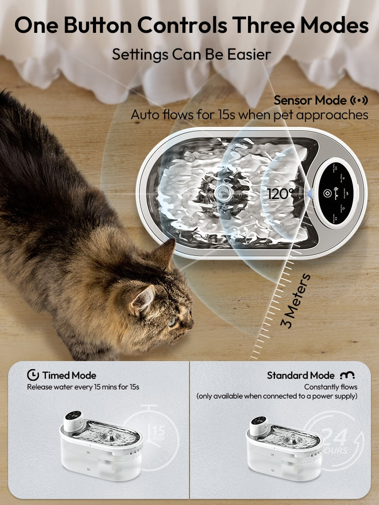 Cat Water Fountain Cordless - Cat water fountain