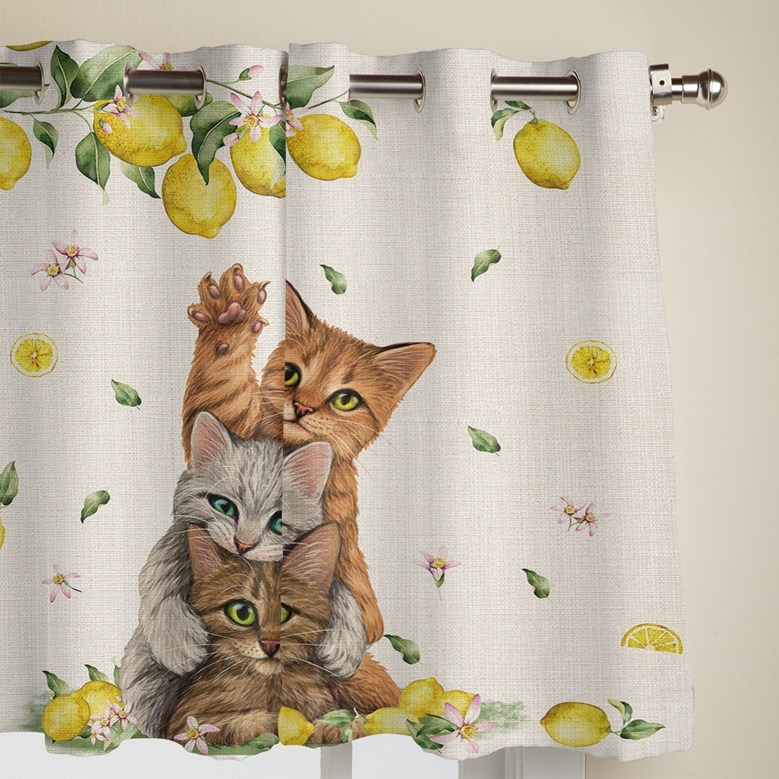 Cat Window Curtains - cat curtains