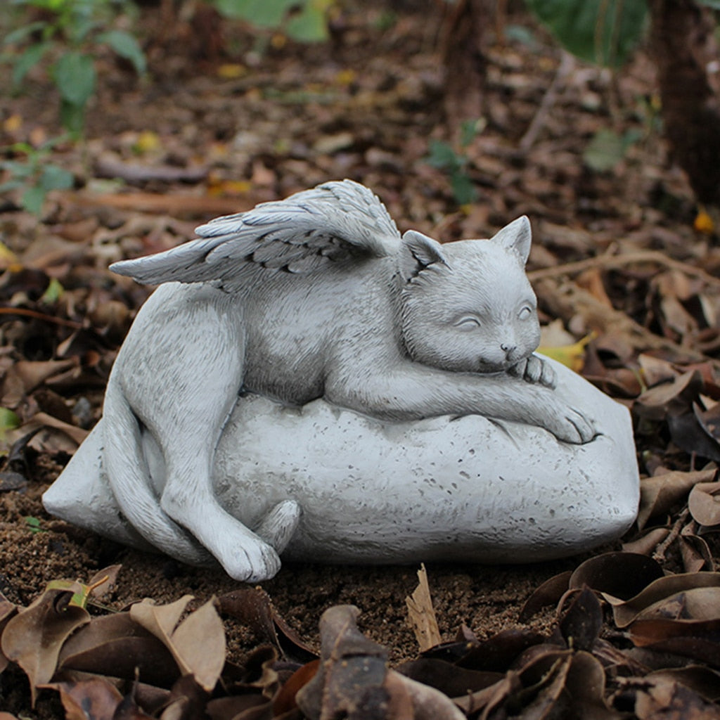 Cat With Wings Statue