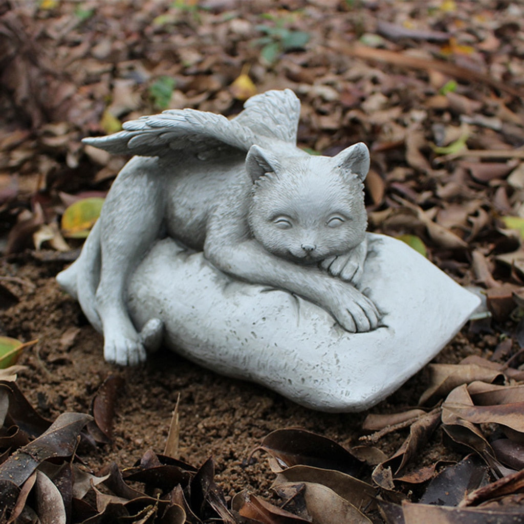 Cat With Wings Statue