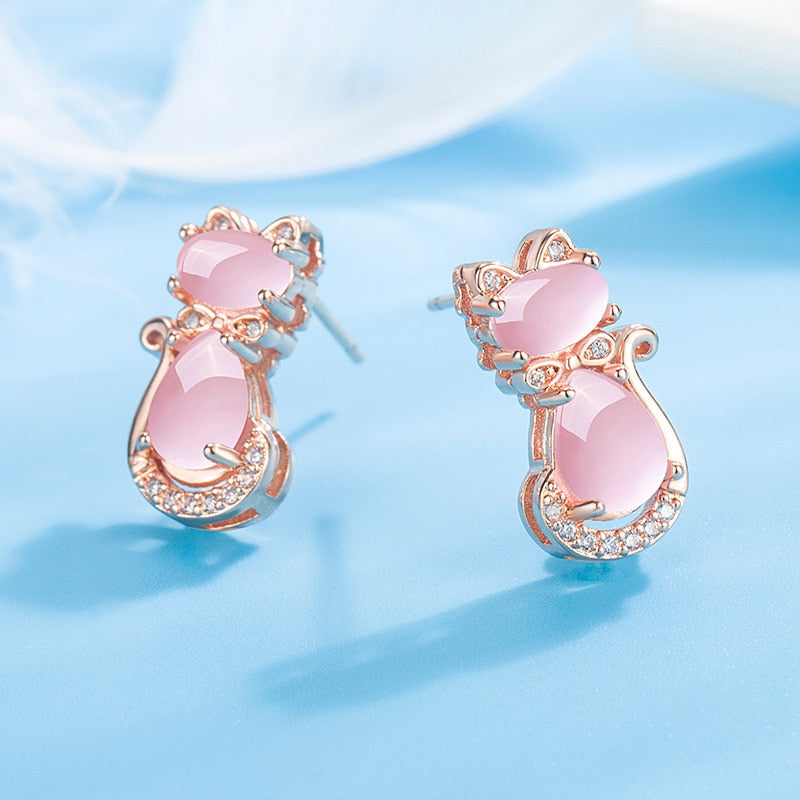 Cats Eye Earrings - Cat earrings