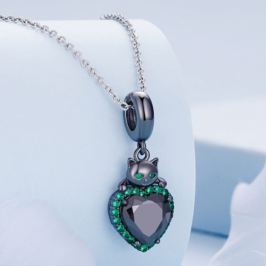 Cats & Hearts Dangle Charm - Cat charms