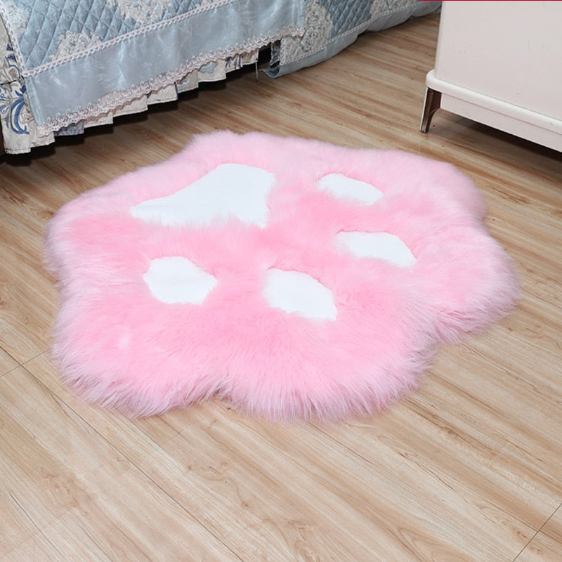 Cats Paw Rug - 45x45cm / Pink