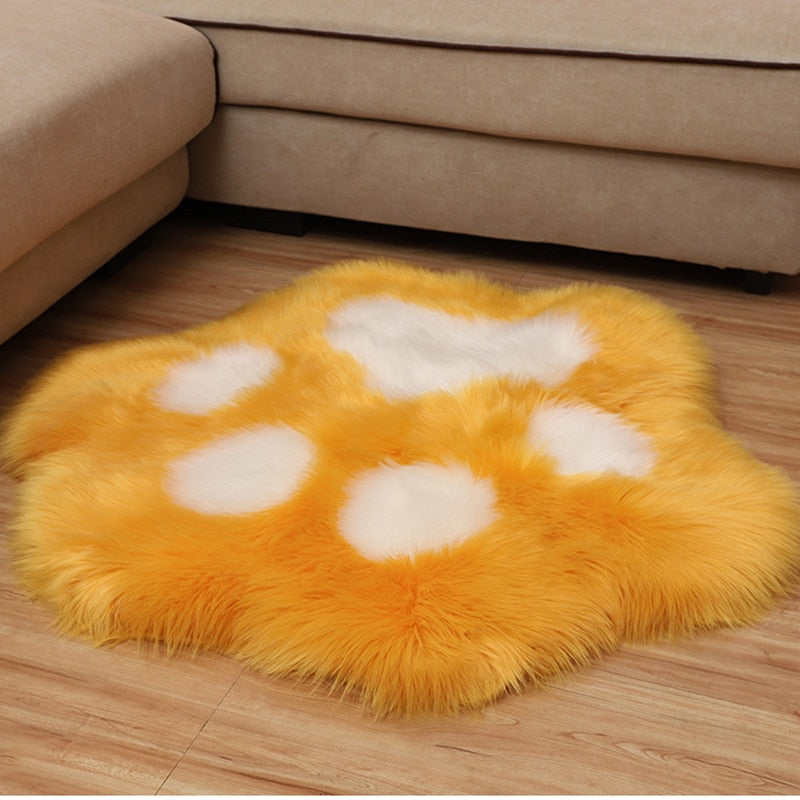 Cats Paw Rug - 45x45cm / Yellow