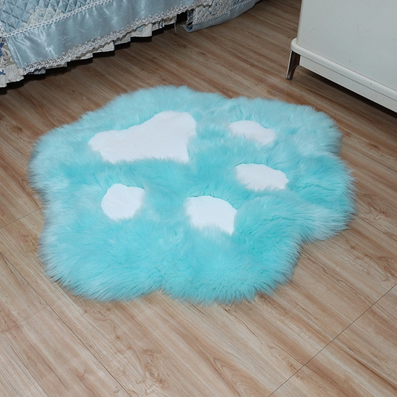 Cats Paw Rug - 45x45cm / Blue