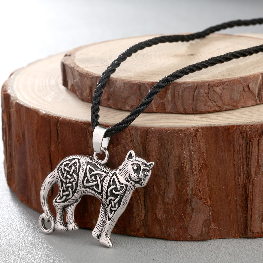 Celtic Cat Necklace - Cat necklace